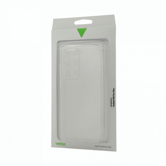 Husa de protectie Vetter pentru Huawei P40 Pro+, Soft Touch Ultra Slim, Transparent