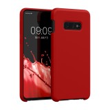 Husa kwmobile pentru Samsung Galaxy S10e, Silicon, Rosu, 47944.208