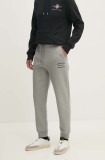 Gant pantaloni de trening culoarea gri, cu imprimeu, 2015072