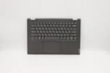 Carcasa superioara cu tastatura palmrest Laptop, Lenovo, IdeaPad C340-14IML Type 81TK 81XN, 5CB0S17380, AP2GA000A, iluminata, gri, layout UA (ukrainia
