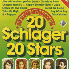 Casetă audio Die Super Hitparade '76 20 Schlager 20 Stars, originală