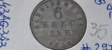 GERMANIA 6 KREUZER 1836 HESSEN