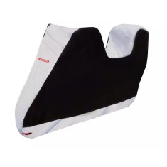 Husa moto BikeTec impermeabila cu spatiu pentru topcase, negru/gri, marime L