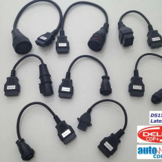 Set De 8 Cabluri Adaptoare Obd 2 Autocom Delphi Camioane Dube pret 160 lei