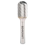BOHRCRAFT 5110 - Freza cu carburi metalice 19x25x70 mm tija 6 mm forma C (cilindrica cu cap sferic) tais dublu