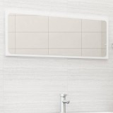 Cumpara ieftin Oglindă de baie, alb, 100x1,5x37 cm, PAL