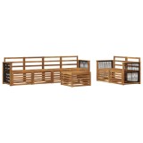 vidaXL Set de canapele de exterior 7 pcs natural Lemn Solid de Acacia 3384050