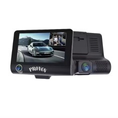 Camera auto, Inregistrare FullHD, Monitorizare parcare 24H, Detectarea miscarii, Rezolutie 1920x1080, Suport card 32GB, Ecran 4 inch, Negru