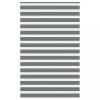 Jaluzea tip zebra gri &icirc;nchis lățime țesătură 135,9 cm poliester