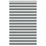 vidaXL Jaluzea tip zebra gri &icirc;nchis lățime țesătură 135,9 cm poliester