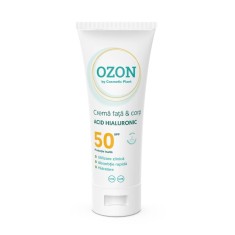 Crema pentru fata si corp cu acid hialuronic SPF 50, 100ml, Cosmetic Plant
