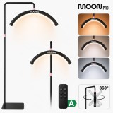 Lampă cosmetică Moon Pro de podea LED pentru extensii de gene, fără umbre, negru