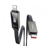 Cablu Date si Incarcare USB-C - Lightning McDodo CA-4960 Rythm Display, 36W, 1.2m, Negru