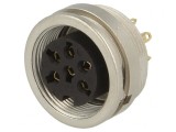 Conector M16 Soclu Mamă 6-PIN 5A 250V IP40, Lumberg