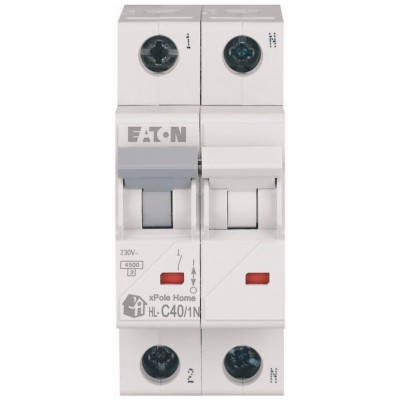 Siguranta automata 40A 1P+N C 4,5ka Xpole Eaton HL-C40 1N foto