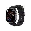 Ceas Smartwatch Ultra 2 BLACK, Ecran Amoled 2.2&quot;, Bluetooth 3.0, Monitorizare Somn, Ritm Cardiac, 3 Brățări, &Icirc;ncărcare Wireless, IP67
