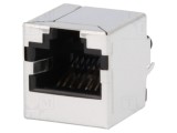Soclu RJ45 Cat6 Ecranat 8p8c PCB THT