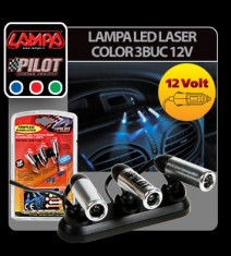 Lampa LED laser color 3 buc 12V - LLC505 foto