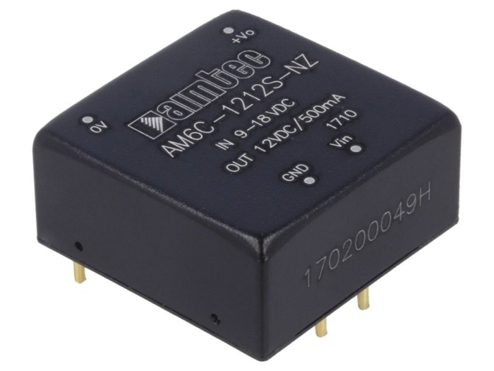 Convertor DC/DC 6W 9-18V la 12V