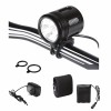 Far Bicicleta 3000 Lumeni Helios WAG, 4 Functii, 3 LED CREE, Baterie Reincarcabila, Aluminiu, Indicator Baterie