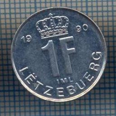 AX 876 MONEDA- LUXEMBURG - 1 FRANC -ANUL 1990 -STAREA CARE SE VEDE