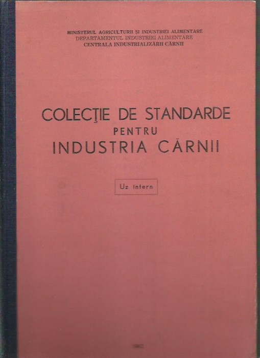 AS - COLECTIE DE STANDARDE PENTRU INDUSTRIA CARNII - UZ INTERN