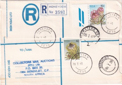 FILATELIE TEMATICA - PLIC AFRICA DE SUD TEMATICA FLORA FLORI foto