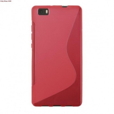 Husa Silicon S-Line Huawei Ascend P8 Rosu foto