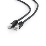 PATCH CORD FTP GEMBIRD Cat6, cupru-aluminiu, 1 m, negru, AWG26, ecranat &quot;PP6-1M/BK&quot; (timbru verde 0.08 lei)