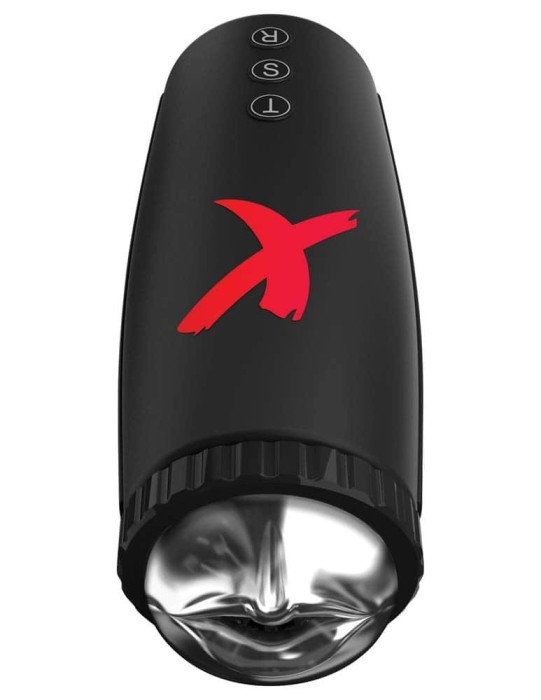 Masturbator Automat Gura Moto-Bator, Negru + Argintiu