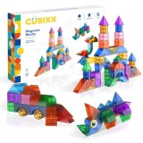 Set STEM magnetic de construit Cubixx 64 piese