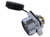 Conector circular soclu tată 3 pini 43A 500V IP67 drept LUTRONIC