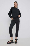 Cumpara ieftin Adidas pantaloni HD4309 femei, culoarea negru, cu imprimeu