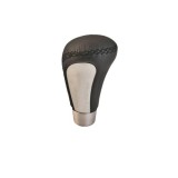 Ornament pentru schimbator viteze negru, cusatura neagra, universal cu adaptoare