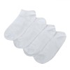 șosete Damă, Model Scurte, Set 4 Perechi, Culoare Albă, Oem