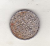 bnk mnd Marea Britanie Anglia 6 pence 1953