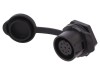 Conector Circular Mama 9 Pini Aurit LUTRONIC IP67 Montare Panou Plastic 5A 500V