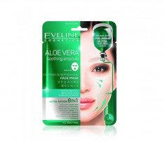 Masca de fata, Eveline Cosmetics, Aloe Vera CALMING &amp;amp;#038; REFRESHING, 20 ml foto