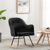 VidaXL Scaun balansoar, negru, catifea 289524