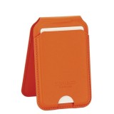 Cumpara ieftin Port card portocaliu cu blocare RFID, Suport ajustabil si Oglinda