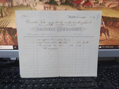 Factură Pandeli Gheorghiu 1 ianuarie 1874, Bucuresci, 082 foto
