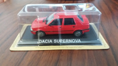 macheta dacia supernova masini de legenda romania - deagostini, 1/43, noua. foto