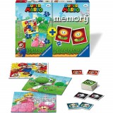 Puzzle si Joc Memory Super Mario, 25/36/49 Piese, Ravensburger