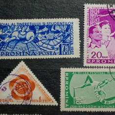 Romania 1957 lp 434 , al IV lea Festival al tinertului 3v. stampilat