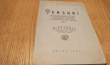 VERSURI Scrise de Poeti Romani si din Popor la Unirea Principatelor Romane la Detronarea lui CUZA-VODA - Mina Savel - Bacau, 1927, 24 p.