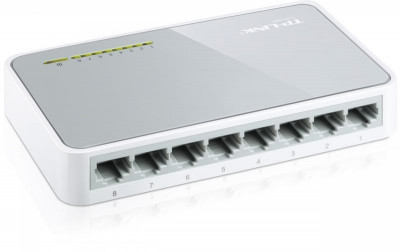 Switch tp-link tl-sf1008d 8 porturi 10/100mbps desktop plastic foto