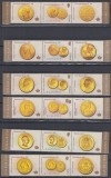ROMANIA 2006 LP 1710 ISTORIA MONEDEI DE AUR SERIE CU DOUA VINIETE MNH