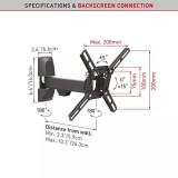Cumpara ieftin ﻿Suport TV de perete, Barkan 2300.B, Reglabil, 19"- 39", VESA
