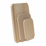 Set 3 bucati tocator drepunghiular din lemn de fag, grosime 20mm / EXT 6071