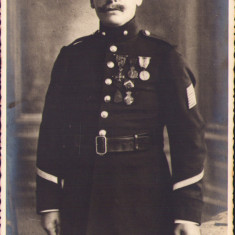 HST P2/700 Poză subofițer decorat veteran Primul Război Mondial